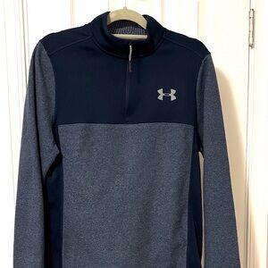 Under Armour Men's Small Loose Fit Navy and Blue/Gray Performance Jacket